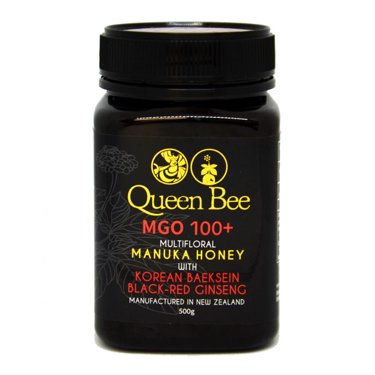 NZQUEENBEE Manuka Honey With Black Red Ginseng 500g NZQueenBee